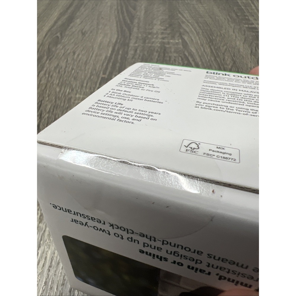 New! Blink Outdoor 4 Wire-Free Smart Security Add On Camera HD 2-Way Audio NIB - Picture 4 of 7